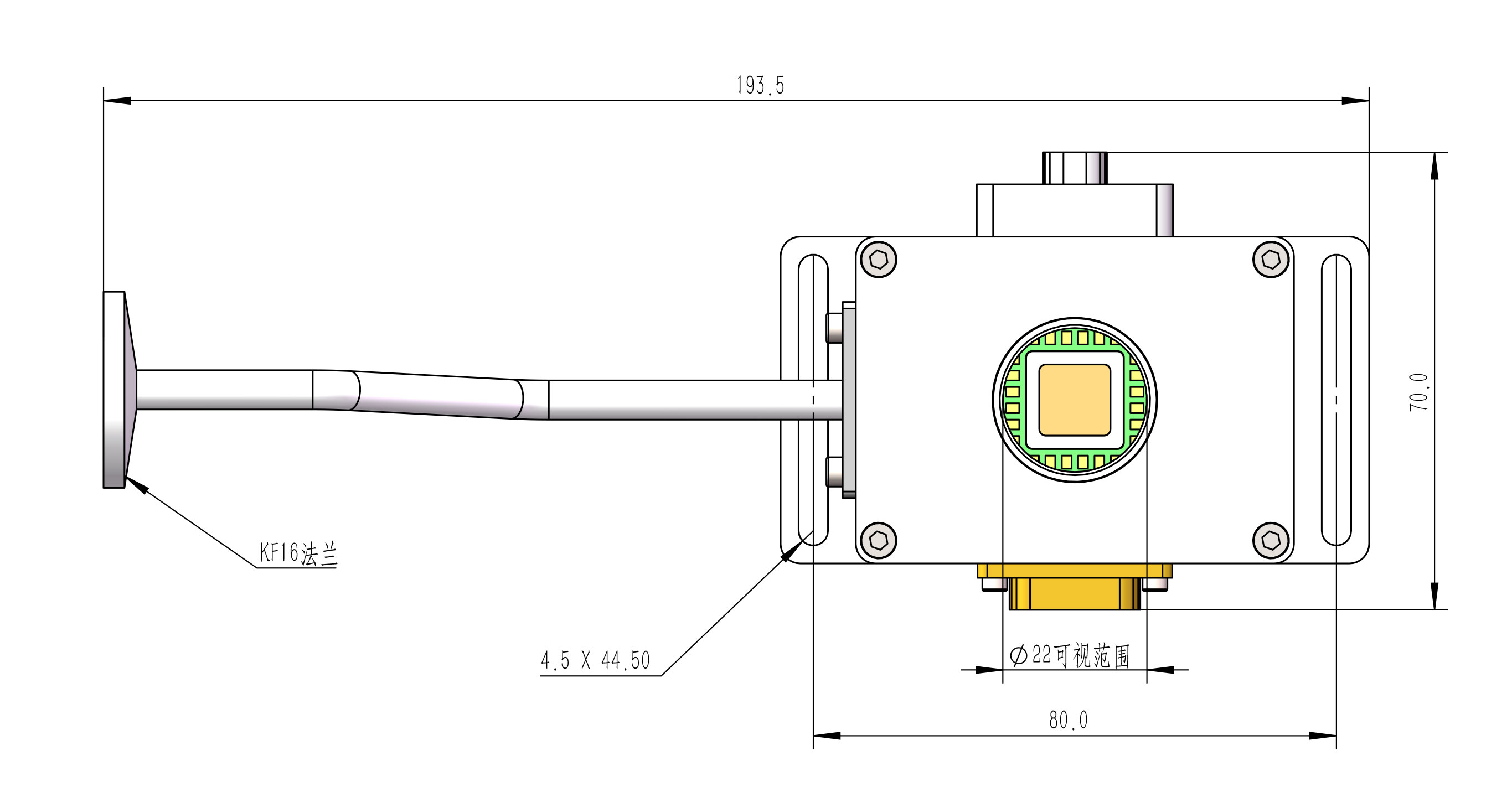 高温真空光电测量腔 HT-VAC905023-024 产品图 详情图 2