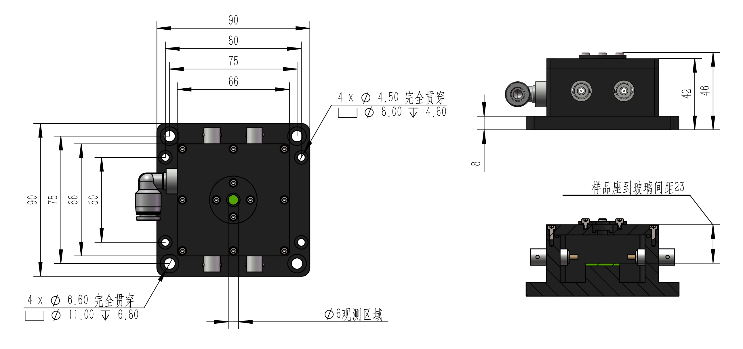 敏感器件光电测量腔 OE-907042-SAPPHIRE1003 产品图 详情图 2
